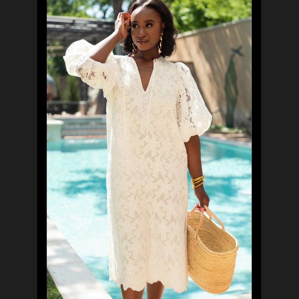 Buddy Love White Lace Swim Cover-Up